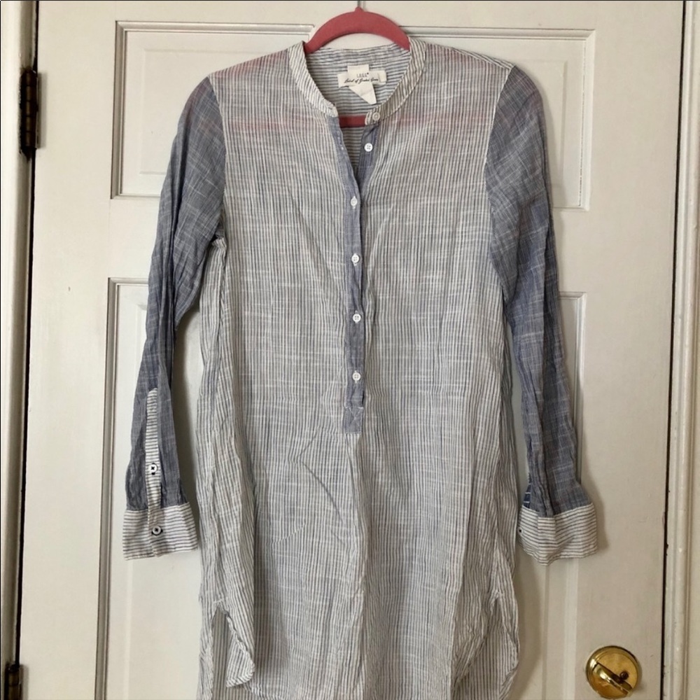 BOGO LOGG s blue stripe lightweight dress size 2
